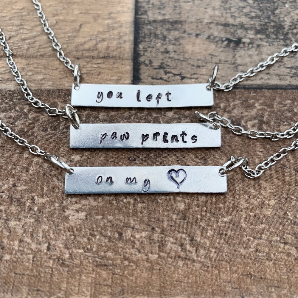 Dog Mom Jewelry, Personalized Pet Loss Necklace.